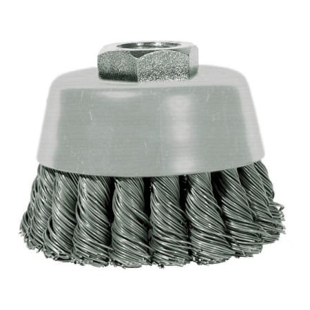 Century Drill & Tool Century Drill 76062 Angle Grinder Cup Brush 6" Dia. Knot Steel 0.02" 76062